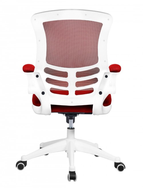 Mesh Office Chair Red Luna Computer Chair BCM/L1302/WH-RD by Eliza Tinsley - enlarged view