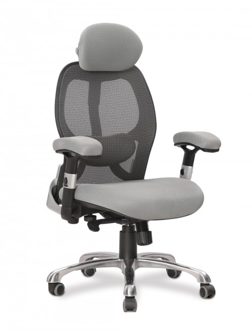 Ergo 24 Hour Chair Luxury Executive Mesh Office Chair Grey DPA/ERGO/KTAG/GY - enlarged view