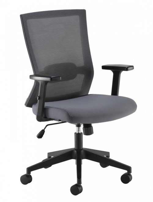 Mesh Office Chair Travis Grey Operator Chair TVS300T1-K by Dams - enlarged view