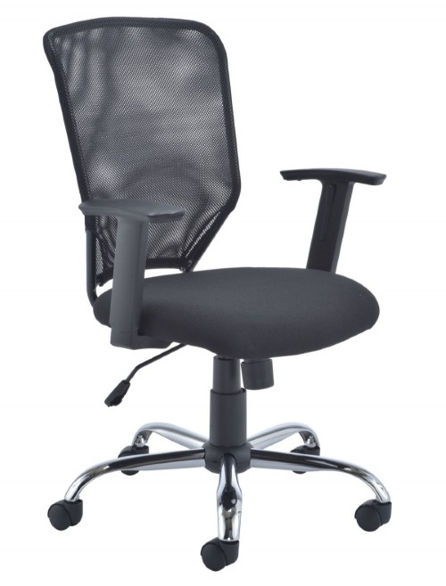 Office Chairs - TC Start Mesh Office Chair in Black CH1743BK - enlarged view