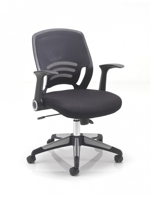 Office Chairs - TC Carbon Mesh Office Chair CH1730BK - enlarged view