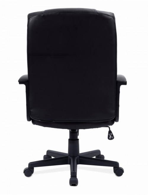 Darwin Faux Leather Office Chair Black BCP/1007/PU by Eliza Tinsley - enlarged view