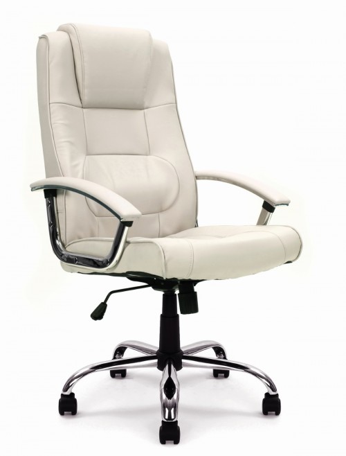 Office Chair Cream Leather Westminster Executive Chair DPA2008ATG/LCM by Eliza Tinsley - enlarged view