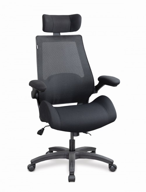 Mesh Office Chair Black Resolute 24hr Computer Chair BCM/L1305/BK by Nautilus