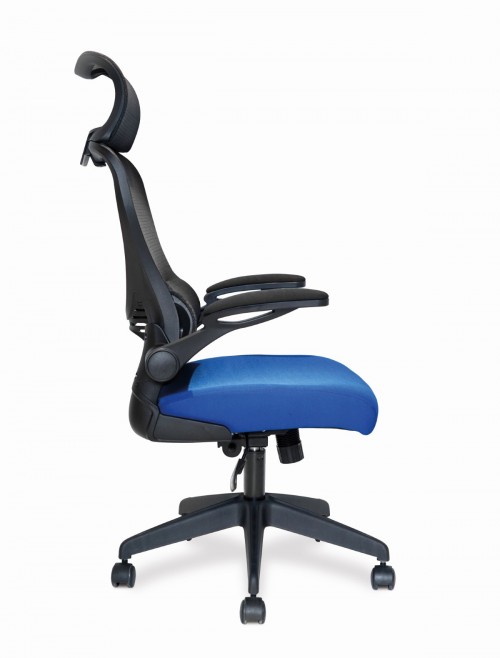 Mesh Office Chair Blue Canis Computer Chair BCM/K540/BK-BL by Eliza Tinsley Nautilus - enlarged view