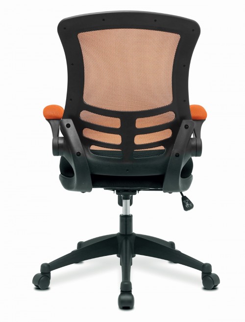 Mesh Office Chair Orange/Black Luna Computer Chair BCM/T1302/OG by Eliza Tinsley Nautilus - enlarged view