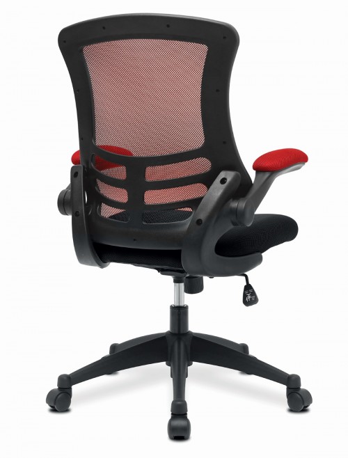 Mesh Office Chair Red/Black Luna Computer Chair BCM/T1302/RD by Eliza Tinsley Nautilus - enlarged view