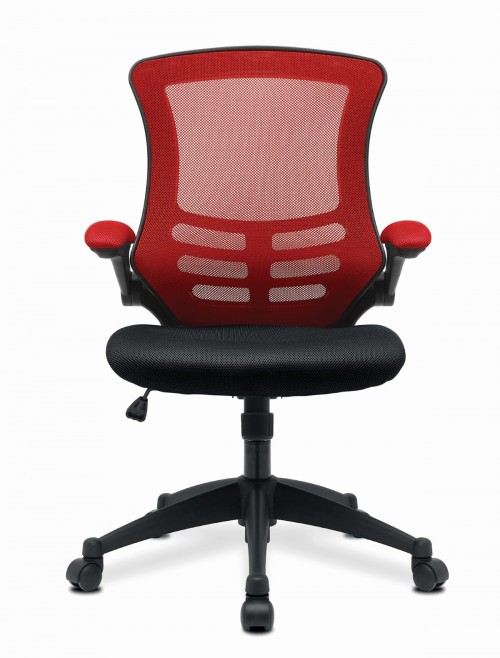 Mesh Office Chair Red/Black Luna Computer Chair BCM/T1302/RD by Eliza Tinsley Nautilus - enlarged view