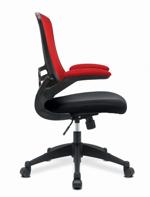 Mesh Office Chair Red/Black Luna Computer Chair BCM/T1302/RD by Eliza Tinsley Nautilus - enlarged view