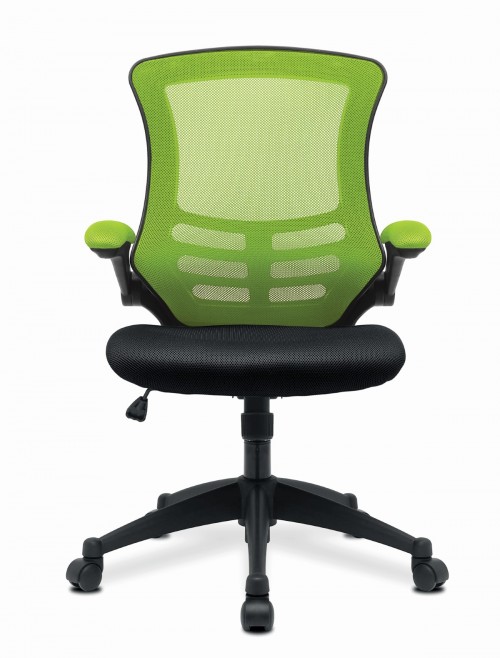 Mesh Office Chair Green/Black Luna Computer Chair BCM/T1302/GN by Eliza Tinsley Nautilus - enlarged view