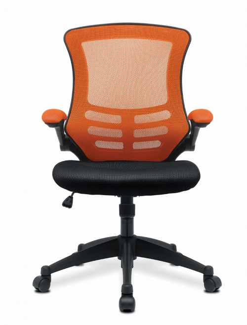 Mesh Office Chair Orange/Black Luna Computer Chair BCM/T1302/OG by Eliza Tinsley Nautilus - enlarged view