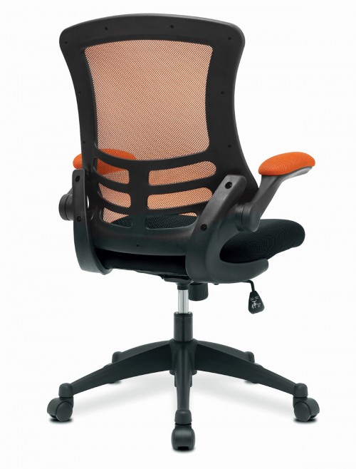 Mesh Office Chair Orange/Black Luna Computer Chair BCM/T1302/OG by Eliza Tinsley Nautilus - enlarged view