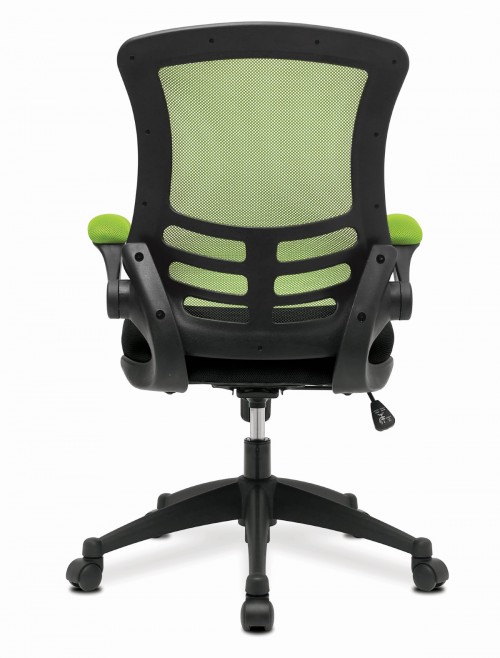 Mesh Office Chair Green/Black Luna Computer Chair BCM/T1302/GN by Eliza Tinsley Nautilus - enlarged view