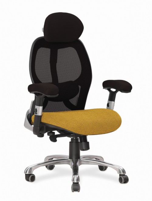 Ergo 24 Hour Chair Luxury Executive Mesh Office Chair Solano ERGO/YP110/BK