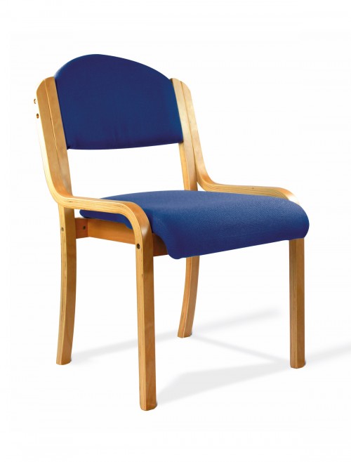 Reception Seating Blue Tahara Stackable Visitors Chair DPA2070/BE/BL by Nautilus Eliza Tinsley