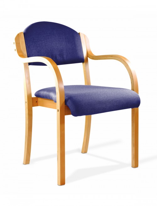 Reception Seating Blue Tahara Stackable Armchair DPA2050/A/BE/BL by Nautilus Eliza Tinsley - enlarged view