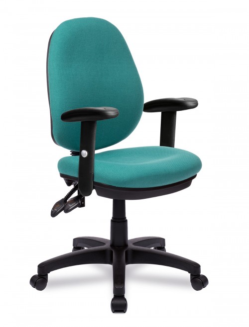 Office Chairs Green Java 300 High Back Operator Chairs BCF/P606/GN by Eliza Tinsley - enlarged view