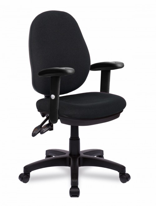 Office Chairs Black Java 300 High Back Operator Chairs BCF/P606/BK by Eliza Tinsley - enlarged view