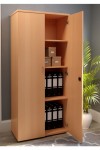 Office Cupboard Beech 1800mm Tall Office Storage Cupboard WDS1845CPBE by TC - enlarged view