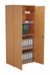 Office Cupboard Beech 1800mm Tall Office Storage Cupboard WDS1845CPBE by TC - enlarged view