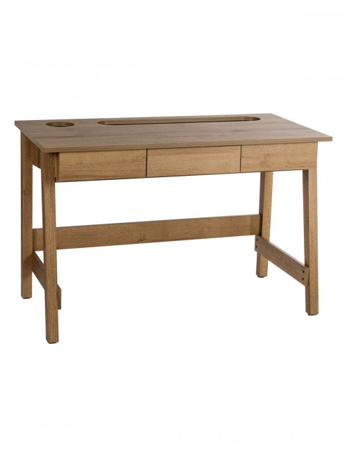 Home Office Desks Ithaca Desk Riviera Oak 7700003 by Teknik