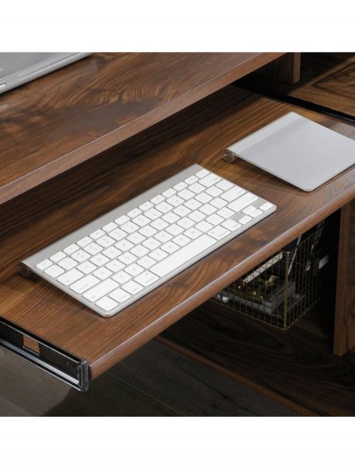 Home Office Desks Clifton Place Walnut L-Shaped Desk 5421120 by Teknik - enlarged view