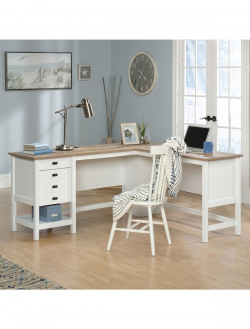 Home Office Desks Shaker Style L-Shaped Desk 5428225 by Teknik - enlarged view