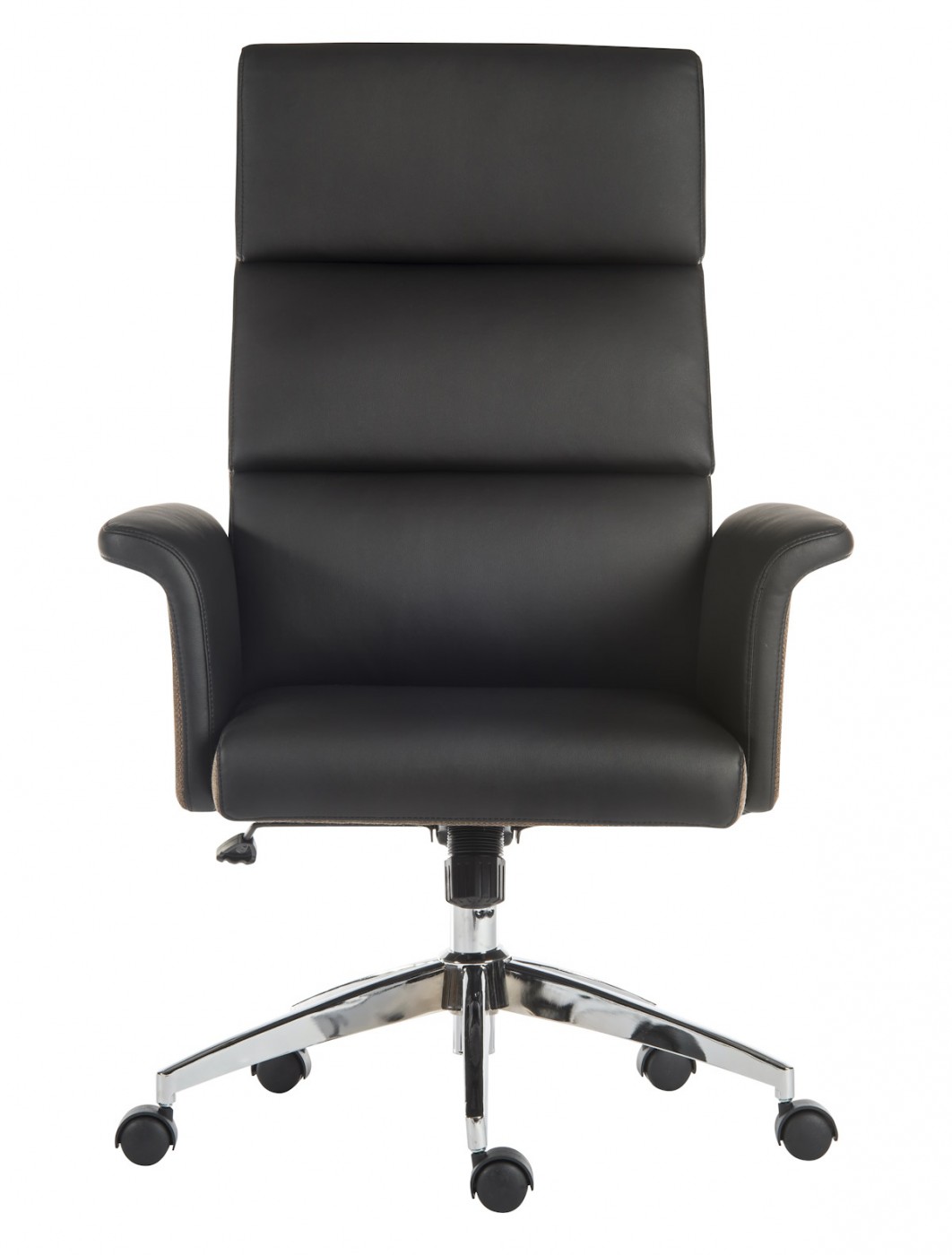 Office Chairs Elegance Black Faux Leather Executive Chair 6950BLK | 121 ...