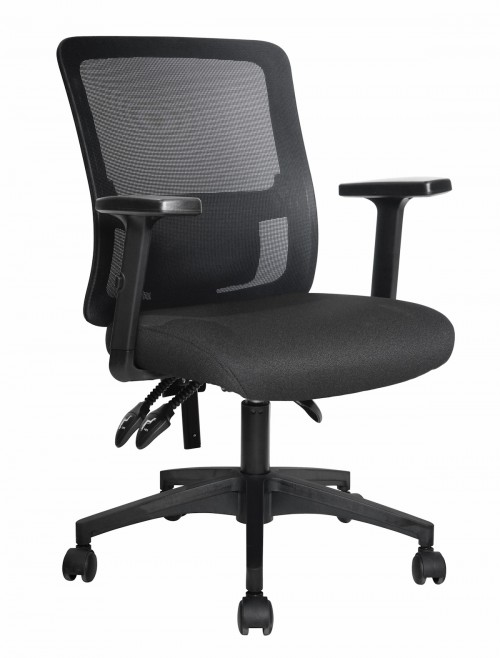 Mesh Office Chair Black Barri Task Chair BCM/K610/BK by Nautilus