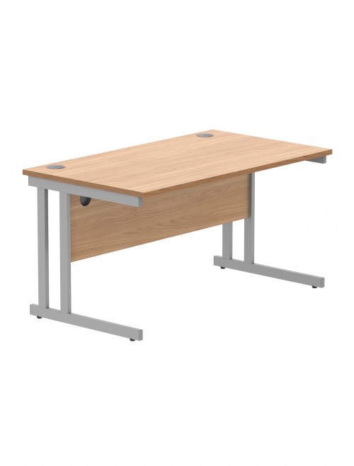 Office Desks TC Core Straight Desk Norwegian Beech 1400x800mm CORE1480DUBCH - enlarged view