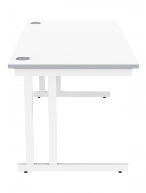 Office Desks TC Core Straight Desk Arctic White 1600x800mm CORE1680DUWHT - enlarged view