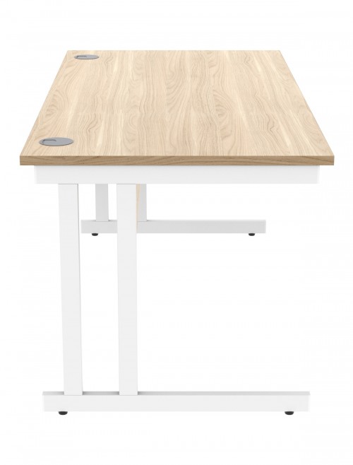 Office Desks TC Core Straight Desk Canadian Oak 1600x800mm CORE1680DUOK - enlarged view