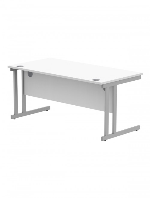 Office Desks TC Core Straight Desk Arctic White 1600x800mm CORE1680DUWHT - enlarged view