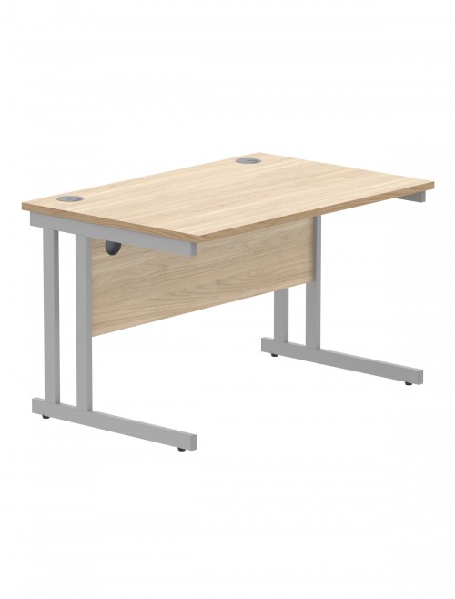 Office Desks TC Core Straight Desk Canadian Oak 1200x800mm CORE1280DUOK - enlarged view