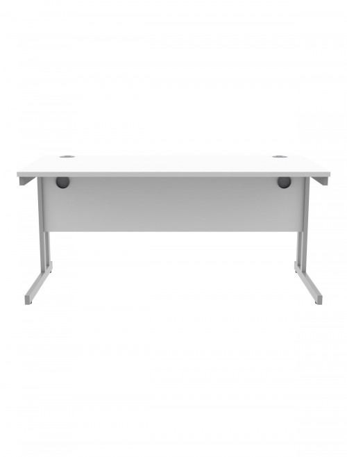 Office Desks TC Core Straight Desk Arctic White 1600x800mm CORE1680DUWHT - enlarged view