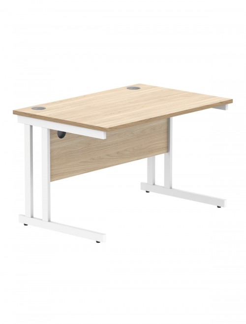 Office Desks TC Core Straight Desk Canadian Oak 1200x800mm CORE1280DUOK - enlarged view