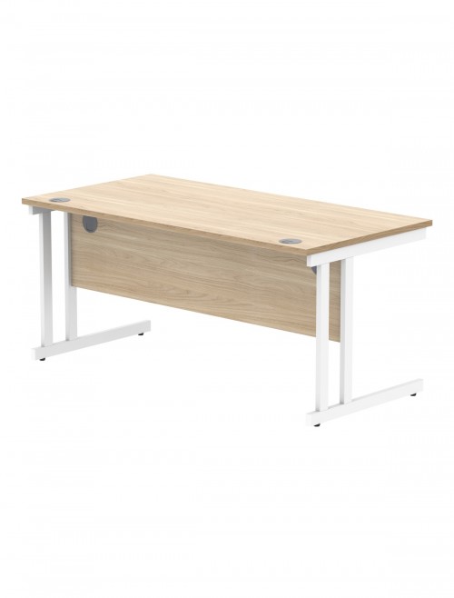 Office Desks TC Core Straight Desk Canadian Oak 1600x800mm CORE1680DUOK - enlarged view