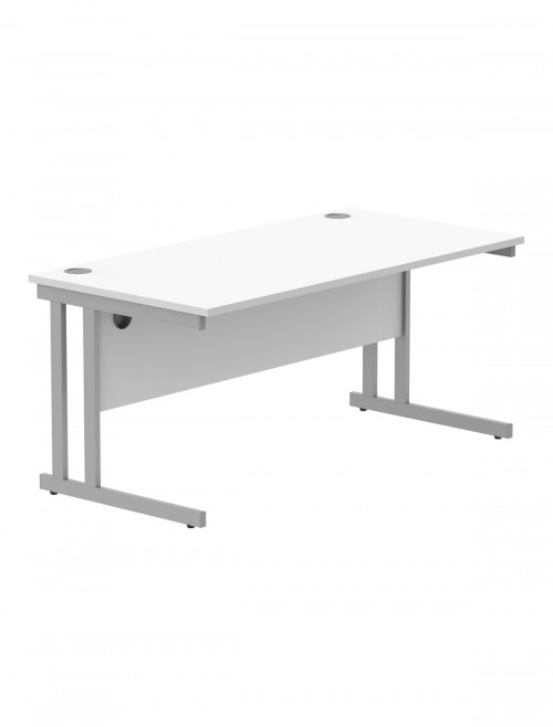 Office Desks TC Core Straight Desk Arctic White 1600x800mm CORE1680DUWHT - enlarged view