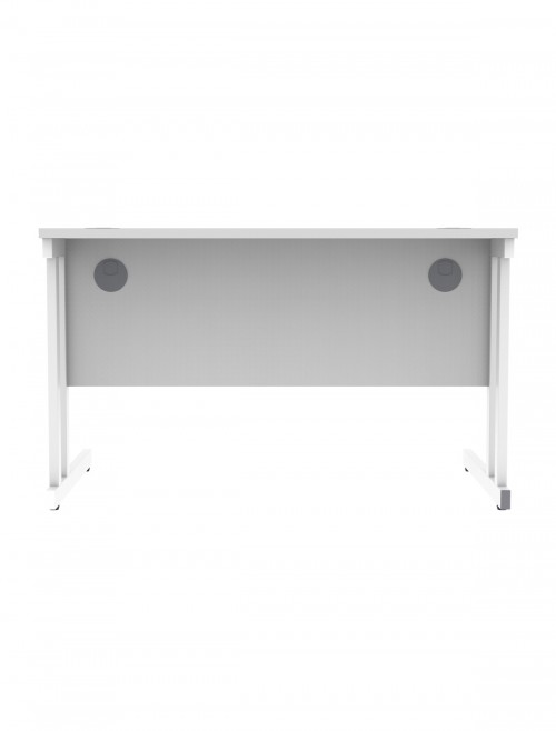 Office Desks TC Core Straight Desk Arctic White 1200x800mm CORE1280DUWHT - enlarged view