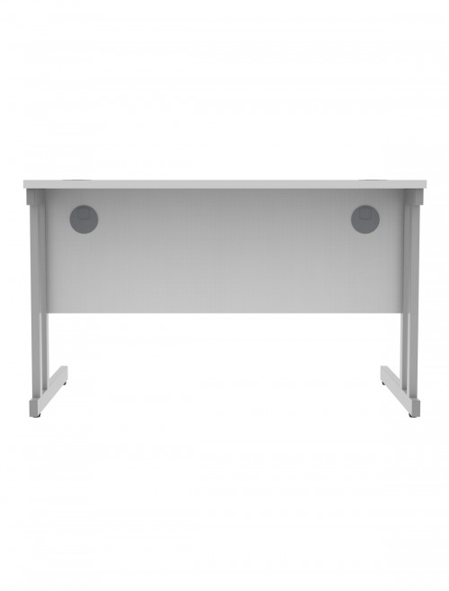 Office Desks TC Core Straight Desk Arctic White 1200x800mm CORE1280DUWHT - enlarged view