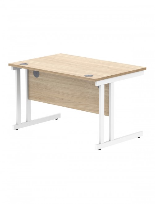 Office Desks TC Core Straight Desk Canadian Oak 1200x800mm CORE1280DUOK - enlarged view