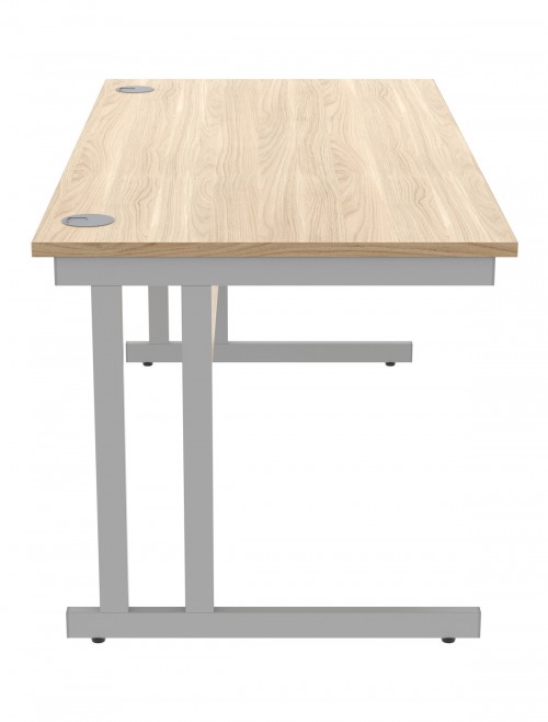 Office Desks TC Core Straight Desk Canadian Oak 1600x800mm CORE1680DUOK - enlarged view