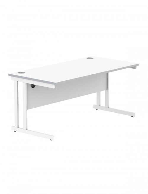 TC Core 1600mm Straight Desk Arctic White and Mobile Pedestal Bundle COREBUNDU1680WHTSV2 - enlarged view