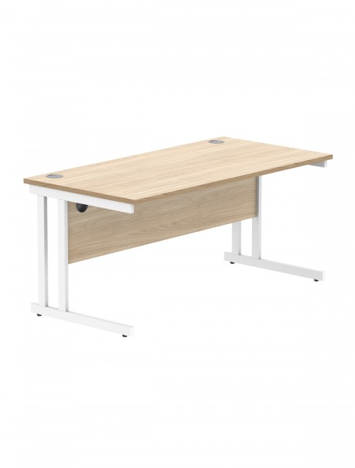 TC Core 1600mm Straight Desk Canadian Oak and Mobile Pedestal Bundle COREBUNDU1680OKSV2 - enlarged view