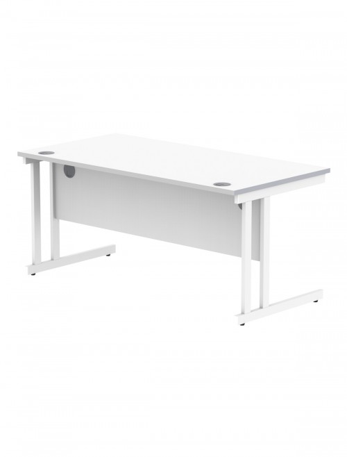 TC Core 1600mm Straight Desk Arctic White and Mobile Pedestal Bundle COREBUNDU1680WHTSV2 - enlarged view