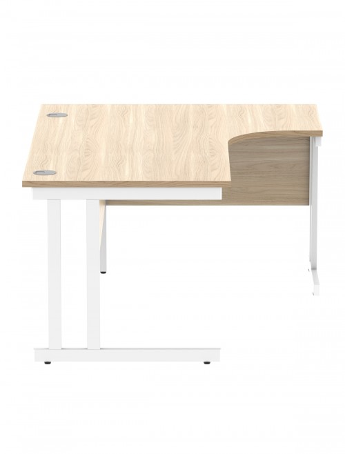 Office Desks Canadian Oak TC Core 1600mm L Shaped Desk Right Hand CORE1612RHDUOK - enlarged view