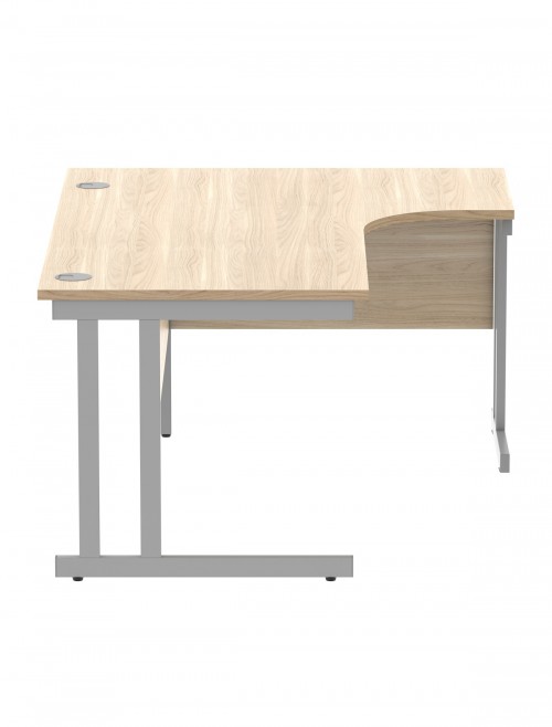 Office Desks Canadian Oak TC Core 1600mm L Shaped Desk Right Hand CORE1612RHDUOK - enlarged view