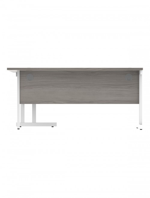 Office Desks Alaskan Grey Oak TC Core 1600mm L Shaped Desk Right Hand CORE1612RHDUGOAK - enlarged view