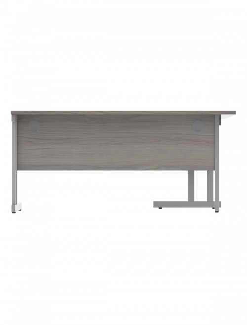 Office Desks Alaskan Grey Oak TC Core 1600mm L Shaped Desk Left Hand CORE1612LHDUGOAK - enlarged view