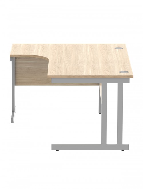 Office Desks Canadian Oak TC Core 1600mm L Shaped Desk Left Hand CORE1612LHDUOK - enlarged view